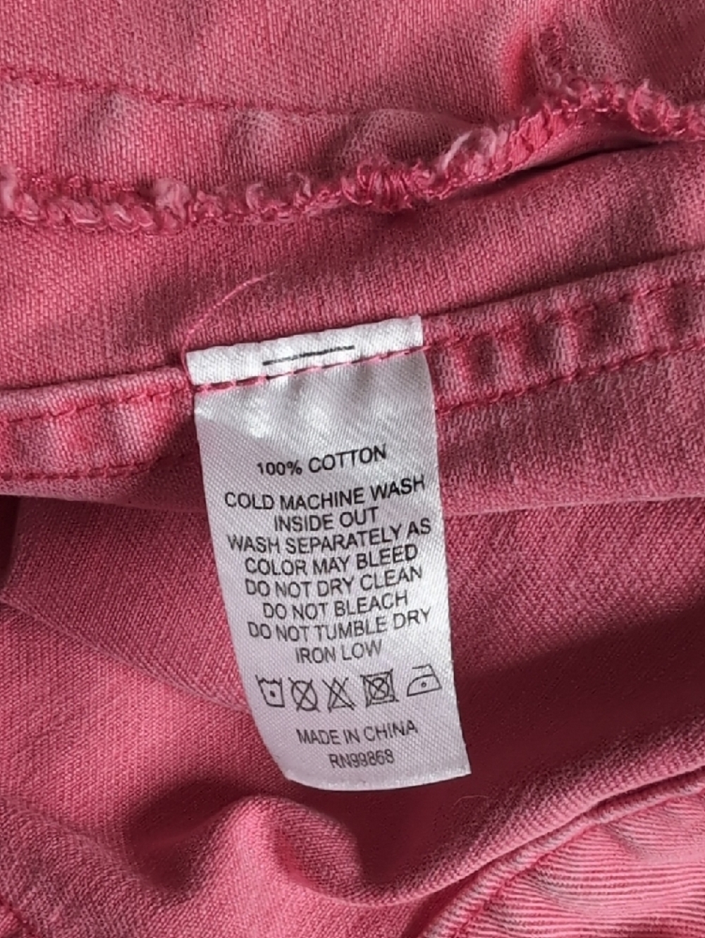 T Mobile Pink Denim Jacket Size medium - Picture 10 of 12